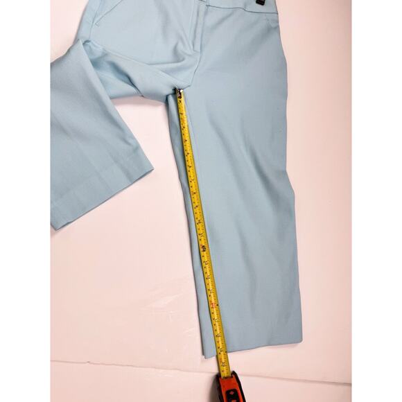 MOSCHINO Dress Pants Sky Blue Crop  Blend Sz IT38 US XS - Picture 3 of 9